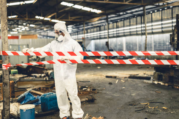 Professional Infectious Disease Decontamination technician working in Trufant, MI